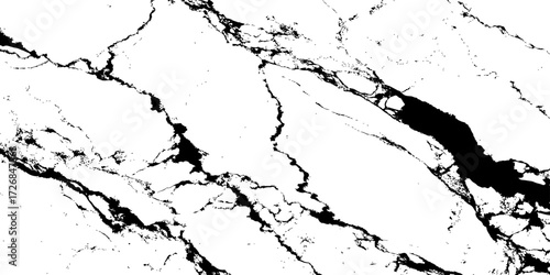"Abstract white marble background with elegant black veins, timeless luxury stone texture for modern interior design, countertops, flooring, wall decoration, and stylish projects"