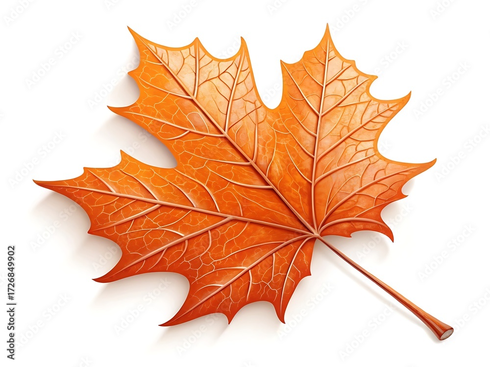 Naklejka premium 3d maple leaf