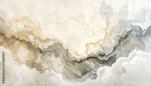 Subdued vintage marble texture wallpaper in beige and gray tones