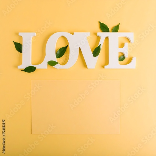 White wooden letters spelling 