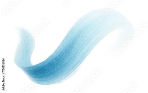 Delicate light blue watercolor brush stroke creating a soft and artistic texture.