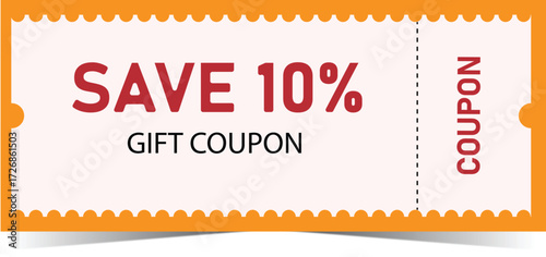 Save 10 percent gift coupon