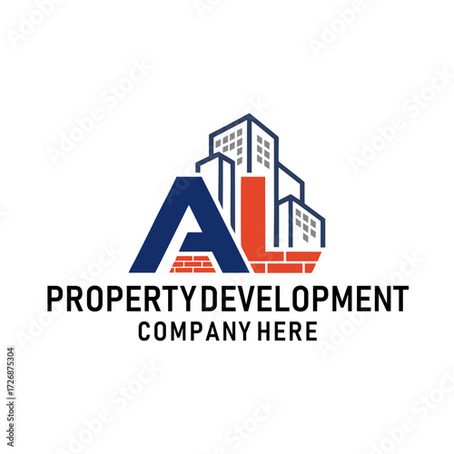 Initial A L logo for a property development company