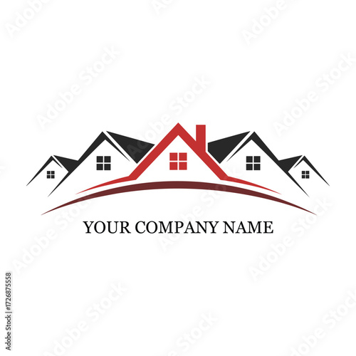 Real Estate House Logo Design – Modern Property and Construction Branding