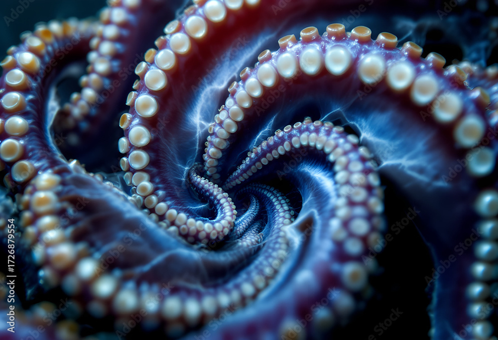 Obraz premium Close Up Octopus Tentacles Abstract