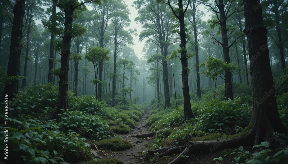 Obraz premium “Forests in the Storm: How Natural Woodlands Endure, Protect, and Regenerate in the Wake of Powerful Tornadoes” 