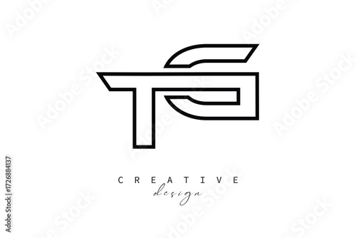 TG Creative Monogram Logo Design - Minimalist Typography Design Concept
