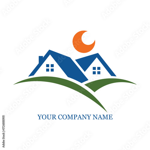 Real Estate House Logo Design – Modern Property, Home, and Construction Branding