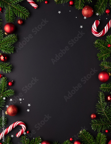 Christmas Greeting Card Template Featuring Cute Snowman, Santa Cap, Festive Socks, and Glowing Lighting – Holiday Poster Design for Xmas Celebration, Winter Season, and New Year Greetings