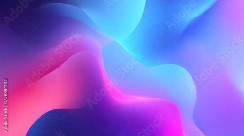 Abstract Colorful Fluid Art Background in Vibrant Blue Pink and Purple Hues for Creative and Digital Design