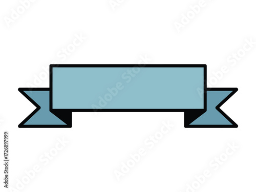 Light blue banner vector graphic for declarative titles and promotional content eps file silhouette vector illustration white background