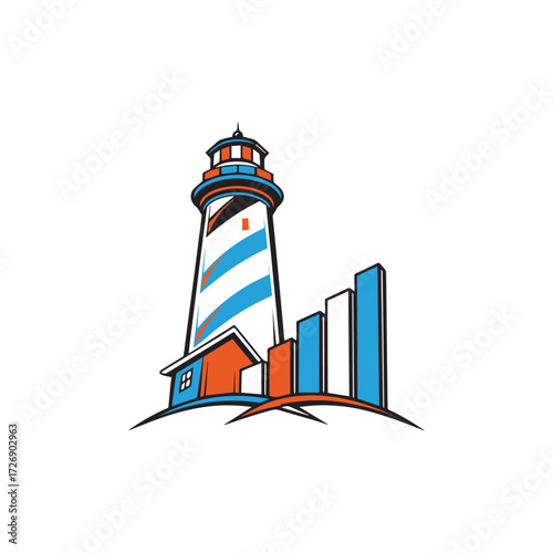 lighthouse icon vector illustration