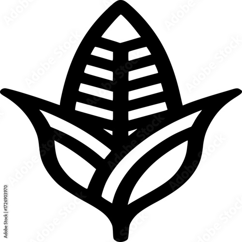 Vector illustration of a Corn on the Cob