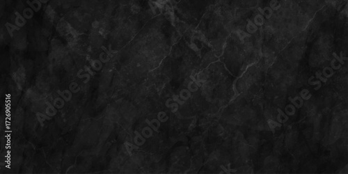 old black wall background texture, dark concrete floor or old grunge background,  Old loft style raw concrete wall.