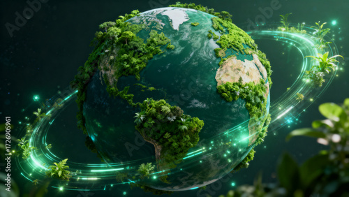 Fototapeta Naklejka Na Ścianę i Meble -  green planet earth