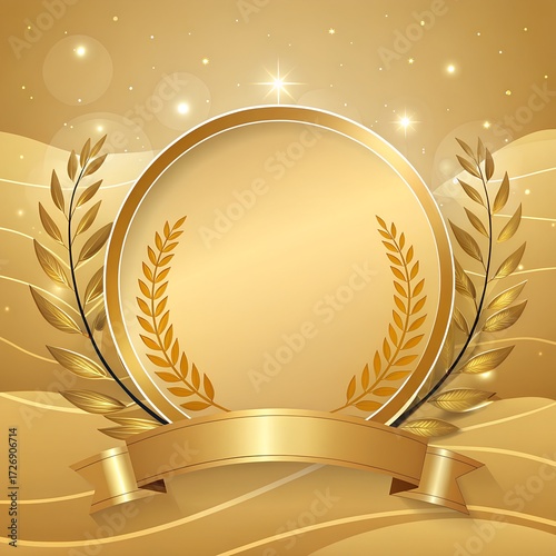 Royal Crimson Award Poster Template