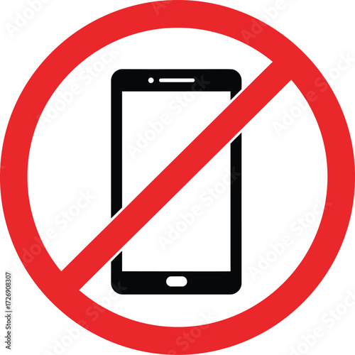 no mobile phone sign