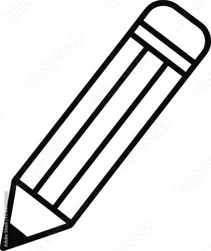 vector illustration of a pencil