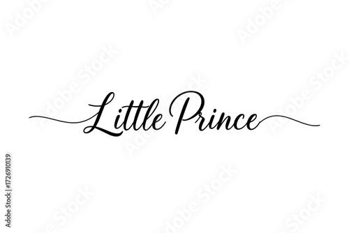 Celebration of imagination little prince quote graphic design minimalist style white background elegant viewpoint. Vector illustration