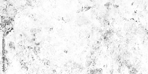 Monochrome retro grunge texture illustration, white pure foam in water background texture, black and white texture with different cracks and chips with grainy noise particles and snow effect.