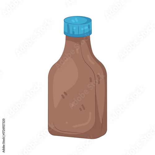 Illustration of Cough Syrup Bottle
