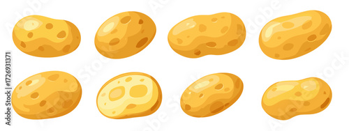 Cartoon Potatoes Illustration