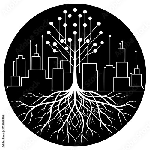 vector illustration of a city
