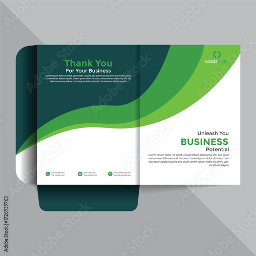 Creative File Folder Template | Office Document Holder Presentation