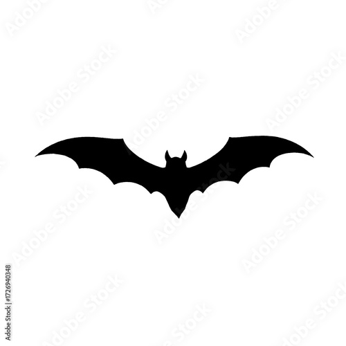bat on white background
