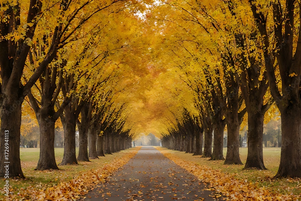 Fototapeta premium autumn in the park