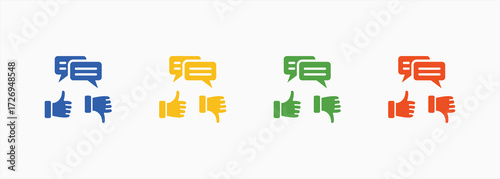 Feedback Icon Color Multiple Style