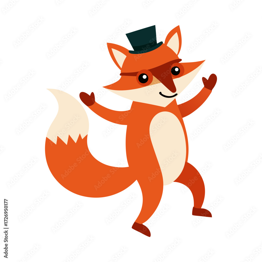 Obraz premium red fox with a smile