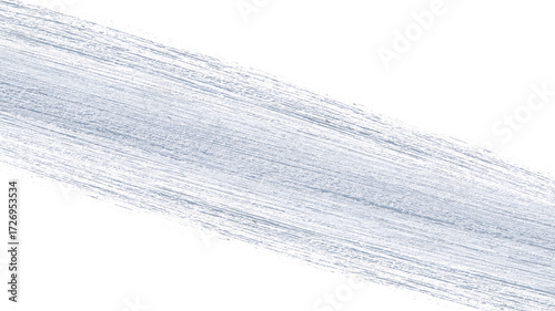 Ski piste or snow-covered road with rolled snow and small snow particles on isolated transparent background. Top view. PNG