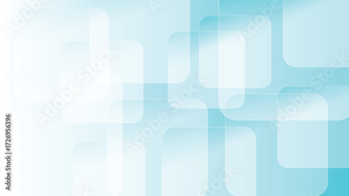 Geometric abstract template background with rounded squares shapes decoration