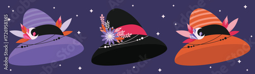 Halloween witch hats
