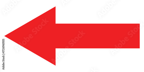 Red isolated arrow icon on white background. Modern simple vector arrow on white page. Pointing arrow icon set. Left side pointing arrowhead. EPS 10. Free Download Red isolated arrow icon on white background. Modern simple vector arrow on white page. Pointing arrow icon set. Left side pointing arrowhead. EPS 10. - GFXLoad