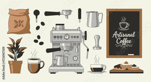 Brewing Techniques and Equipment for Coffee Lovers in a Cozy Café Atmosphere