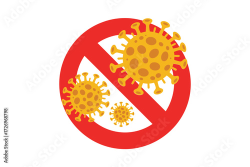 Stop Coronavirus: Protect yourself and others with this graphic of viral prevention, a symbol of health and safety awareness with a vector design