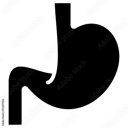 Stomach icon for human body, business, medical, clinic, website, application, printing, document, poster design, etc
