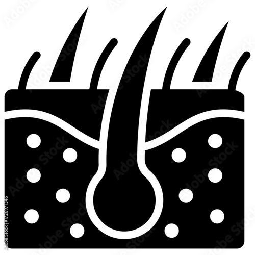 Skin icon for human body, business, medical, clinic, website, application, printing, document, poster design, etc