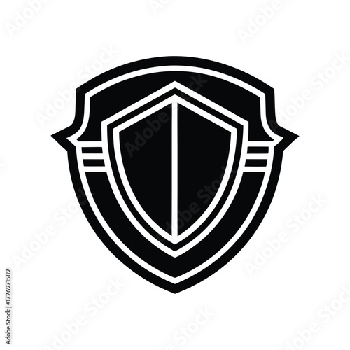 Badge logo polished bold vector artwork crest emblem vector art illustration