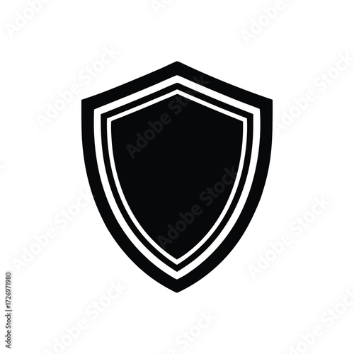 Badge logo polished vector illustration shield emblem modern vector art illustration