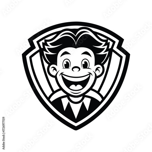 Clipart logo colorful polished cartoon art vector illustration