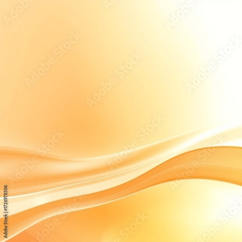 Creamy white and warm orange glass gradient with subtle waves. Bright and airy design perfect for clean, vibrant layouts. The image can be suitable for modern, clean layouts.