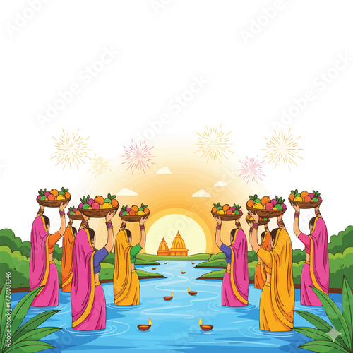 Chhath Puja Ritual Scene