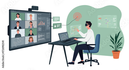 Agile Professional Flat Design: Modern Representation for Business & Tech Concepts