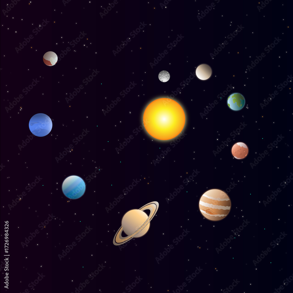 Fototapeta premium BM Space Pack - Solar system