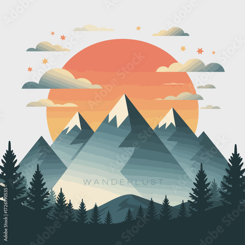 Sunrise Over the Peaks An Adventure Awaits in the Mountains