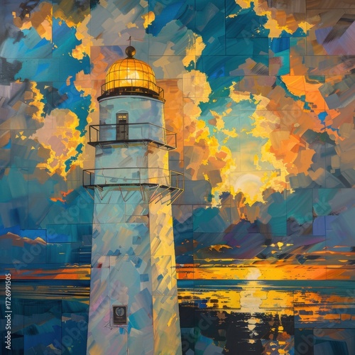 Coastal Lighthouse & Ruin Landscapes: Greek Island Beacons, Abandoned Stone Houses & Sunset Ocean Skies