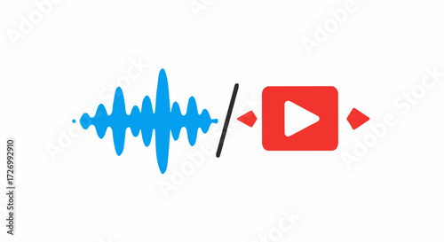 Vector illustration audio and video